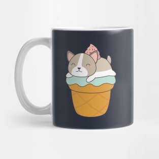 Kawaii and cute adorable puppy dog t-shirt Mug